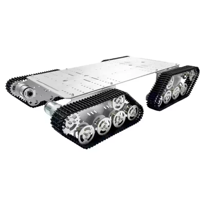 Sasis Robot Cerdas Berlacak Logam 4‑Drive