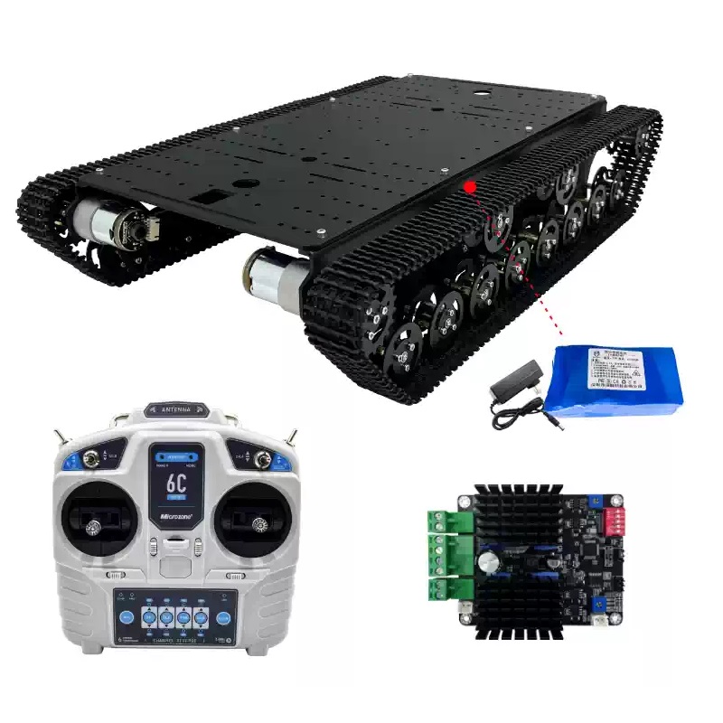 Kit Sasis Robot Roda Mecanum & Terlacak 4WD