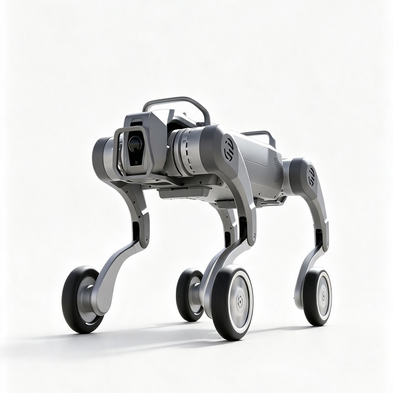 Anjing Robot Berkaki Empat Berkaki Roda Segala Medan